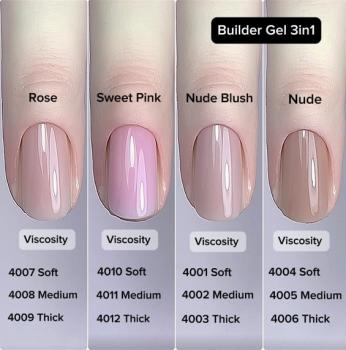 Builder Gel Nude Soft Viscosity Karl Diamant 15 ml
